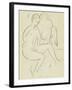 Young Couple in the Bathroom-Ernst Ludwig Kirchner-Framed Giclee Print