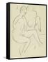 Young Couple in the Bathroom-Ernst Ludwig Kirchner-Framed Stretched Canvas