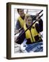 Young Couple Kayaking-null-Framed Photographic Print