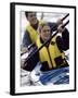 Young Couple Kayaking-null-Framed Photographic Print