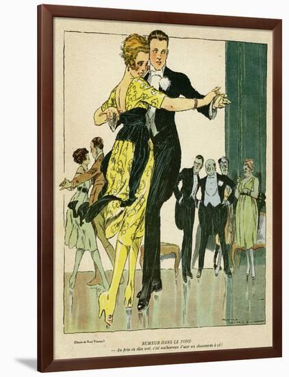 Young Couple Observed-René Vincent-Framed Art Print