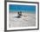 Young Couple on Beach Sitting in a Heart Shaped Imprint on the Sand, Maldives, Indian Ocean, Asia-Sakis Papadopoulos-Framed Photographic Print