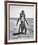 Young Couple Playing Leapfrog on the Beach-The Chelsea Collection-Framed Giclee Print