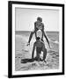 Young Couple Playing Leapfrog on the Beach-The Chelsea Collection-Framed Giclee Print