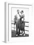 Young Couple Portrait on Boardwalk, Ca. 1929-null-Framed Photographic Print