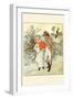 Young Couple Promenade on a Country Way-Randolph Caldecott-Framed Art Print