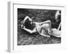 Young Couple Relaxing During Woodstock Music Festival-Bill Eppridge-Framed Photographic Print