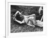 Young Couple Relaxing During Woodstock Music Festival-Bill Eppridge-Framed Photographic Print