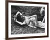 Young Couple Relaxing During Woodstock Music Festival-Bill Eppridge-Framed Photographic Print