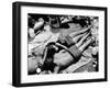 Young Couple Sleeps at their Campsite at the Watkin's Glen 'Summer Jam'-null-Framed Photo