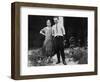 Young Couple Stands in Front of their Garage, Ca. 1925-null-Framed Photographic Print