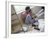 Young Couple Taking a Coffee Break-null-Framed Photographic Print