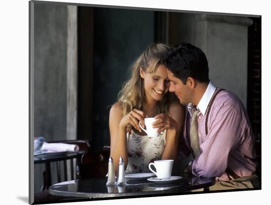 Young Couple Talking in Cafe-Bill Bachmann-Mounted Photographic Print