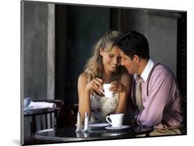 Young Couple Talking in Cafe-Bill Bachmann-Mounted Photographic Print