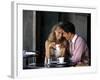 Young Couple Talking in Cafe-Bill Bachmann-Framed Photographic Print