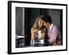 Young Couple Talking in Cafe-Bill Bachmann-Framed Photographic Print