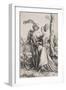 Young Couple Threatened by Death (The Promenad)-Albrecht Dürer-Framed Giclee Print