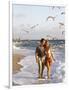 Young Couple Walking on the Beach-Bill Bachmann-Framed Photographic Print