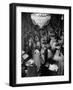 Young Couples at Formal Dance Dreamily Swaying on Crowded Floor of Dim, Chandelier-Lit Ballroom-Nina Leen-Framed Photographic Print