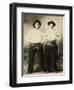Young Cowboys In Black Wooly Chaps-null-Framed Premium Giclee Print