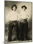 Young Cowboys In Black Wooly Chaps-null-Mounted Art Print