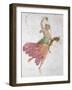 Young Dancer with a Cornucopia and a Bunch of Grapes-Carlo Bevilacqua-Framed Giclee Print