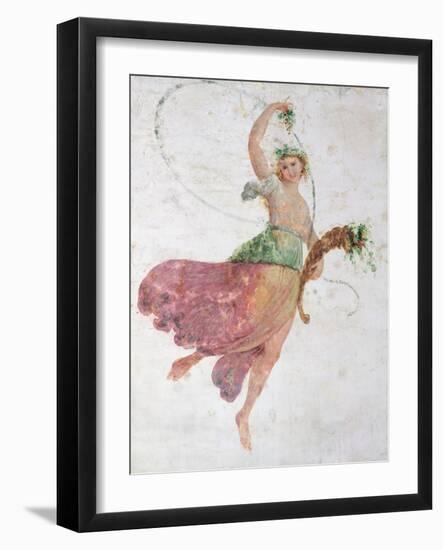 Young Dancer with a Cornucopia and a Bunch of Grapes-Carlo Bevilacqua-Framed Giclee Print