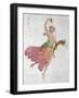 Young Dancer with a Cornucopia and a Bunch of Grapes-Carlo Bevilacqua-Framed Giclee Print