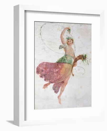 Young Dancer with a Cornucopia and a Bunch of Grapes-Carlo Bevilacqua-Framed Giclee Print