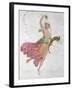 Young Dancer with a Cornucopia and a Bunch of Grapes-Carlo Bevilacqua-Framed Giclee Print