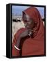 Young Datoga Man Tends His Family's Livestock on Plains East of Lake Manyara in Northern Tanzania-Nigel Pavitt-Framed Stretched Canvas