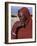 Young Datoga Man Tends His Family's Livestock on Plains East of Lake Manyara in Northern Tanzania-Nigel Pavitt-Framed Photographic Print