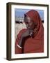 Young Datoga Man Tends His Family's Livestock on Plains East of Lake Manyara in Northern Tanzania-Nigel Pavitt-Framed Photographic Print