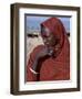 Young Datoga Man Tends His Family's Livestock on Plains East of Lake Manyara in Northern Tanzania-Nigel Pavitt-Framed Photographic Print