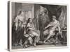 Young David Plays the Harp to Entertain King Saul-William Holl the Younger-Stretched Canvas