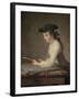 Young Draftsman, c.1737-Jean-Baptiste Simeon Chardin-Framed Giclee Print