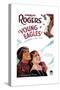 YOUNG EAGLES, US poster art, from left: Charles 'Buddy' Rogers, Jean Arthur, 1930-null-Stretched Canvas