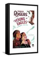 YOUNG EAGLES, US poster art, from left: Charles 'Buddy' Rogers, Jean Arthur, 1930-null-Framed Stretched Canvas