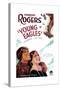 YOUNG EAGLES, US poster art, from left: Charles 'Buddy' Rogers, Jean Arthur, 1930-null-Stretched Canvas