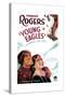 YOUNG EAGLES, US poster art, from left: Charles 'Buddy' Rogers, Jean Arthur, 1930-null-Stretched Canvas