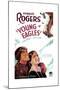 YOUNG EAGLES, US poster art, from left: Charles 'Buddy' Rogers, Jean Arthur, 1930-null-Mounted Art Print