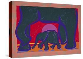 Young Elephant-Gerry Baptist-Stretched Canvas