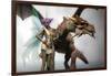 Young Fairy With Dragon-Kostyantyn Ivanyshen-Framed Art Print