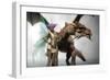 Young Fairy With Dragon-Kostyantyn Ivanyshen-Framed Premium Giclee Print