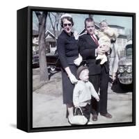 Young Family Dressed in the Sunday Best, Ca. 1960-null-Framed Stretched Canvas