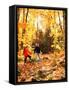 Young Family with Baby Hiking in Autumn-Bill Bachmann-Framed Stretched Canvas