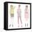 Young Fashion Girls Illustration. Teen Females-cherry blossom girl-Framed Stretched Canvas