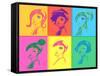 Young Fashion Woman Design, Pop Art Style-lavitrei-Framed Stretched Canvas