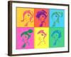 Young Fashion Woman Design, Pop Art Style-lavitrei-Framed Art Print