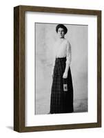 Young Fashionable Woman Portrait, Ca. 1917-null-Framed Photographic Print